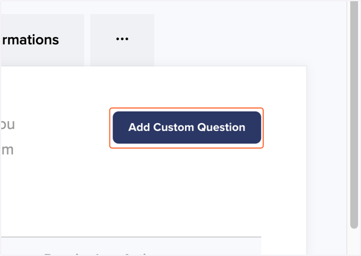 Click on Add Custom Question