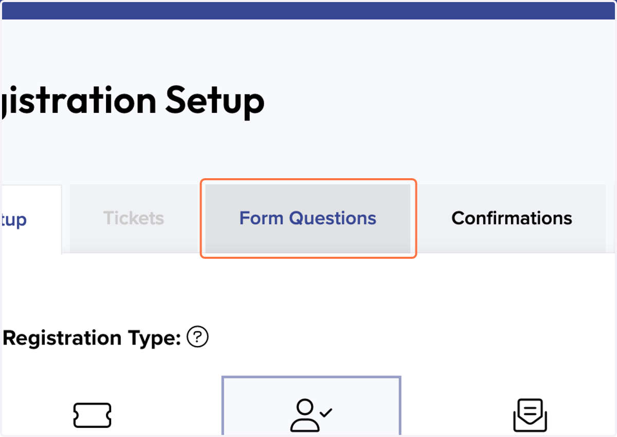 Click on Form Questions