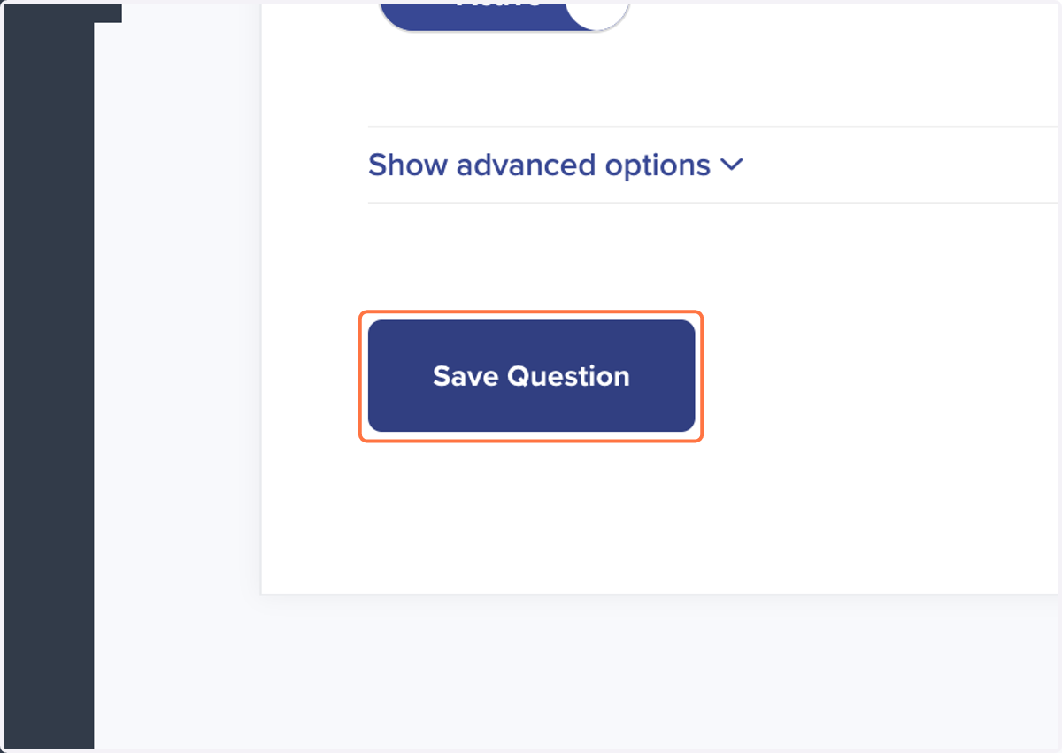 Click on Save Question