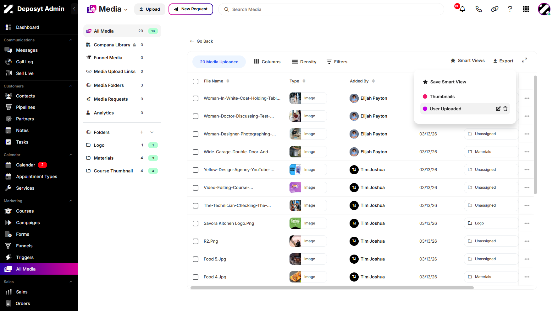 Step 7: Hover over the existing Smart View, and it will display the Edit and Delete buttons.