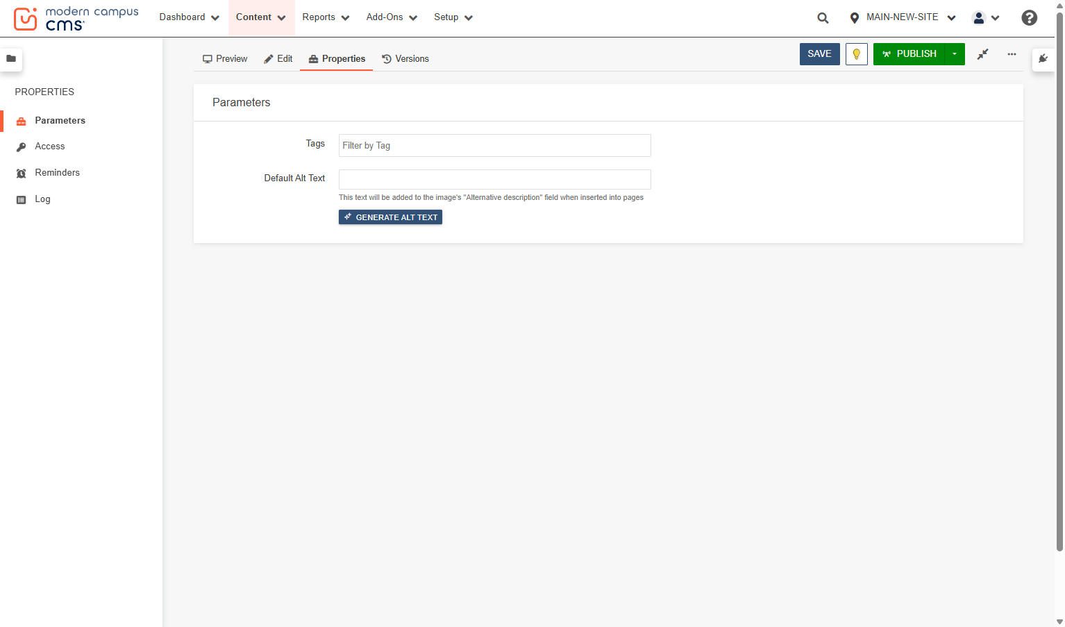 Click on GENERATE ALT TEXT