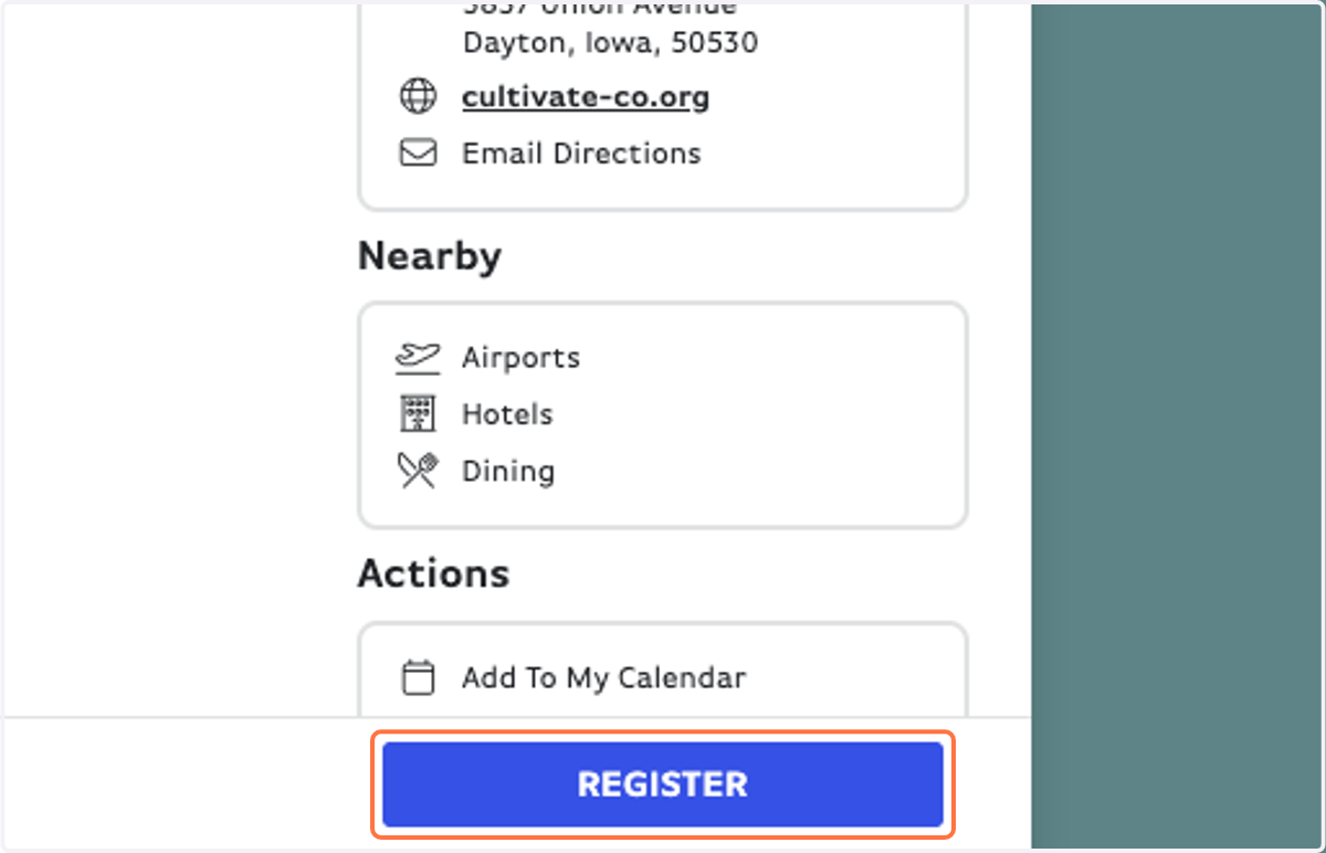 Click on REGISTER