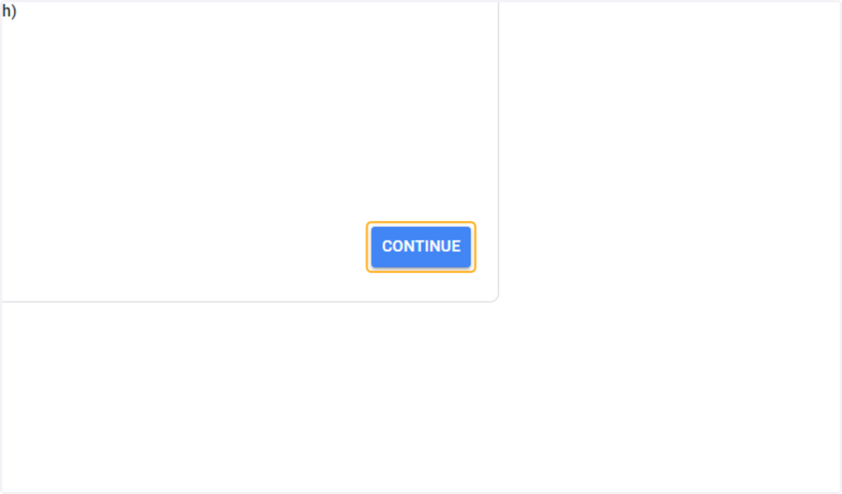 Click on CONTINUE