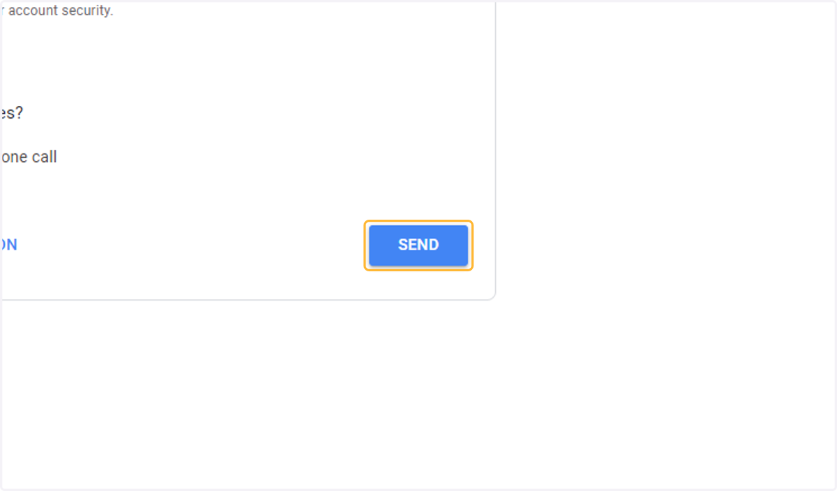 Click on SEND