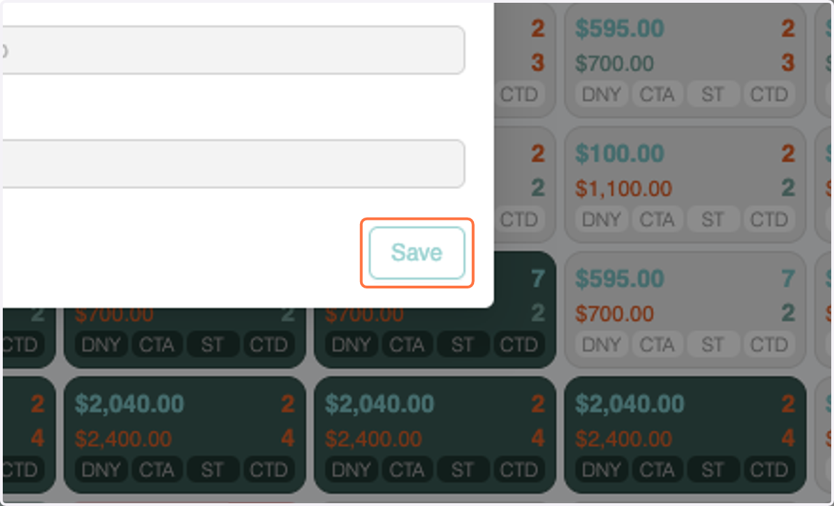 Click on Save