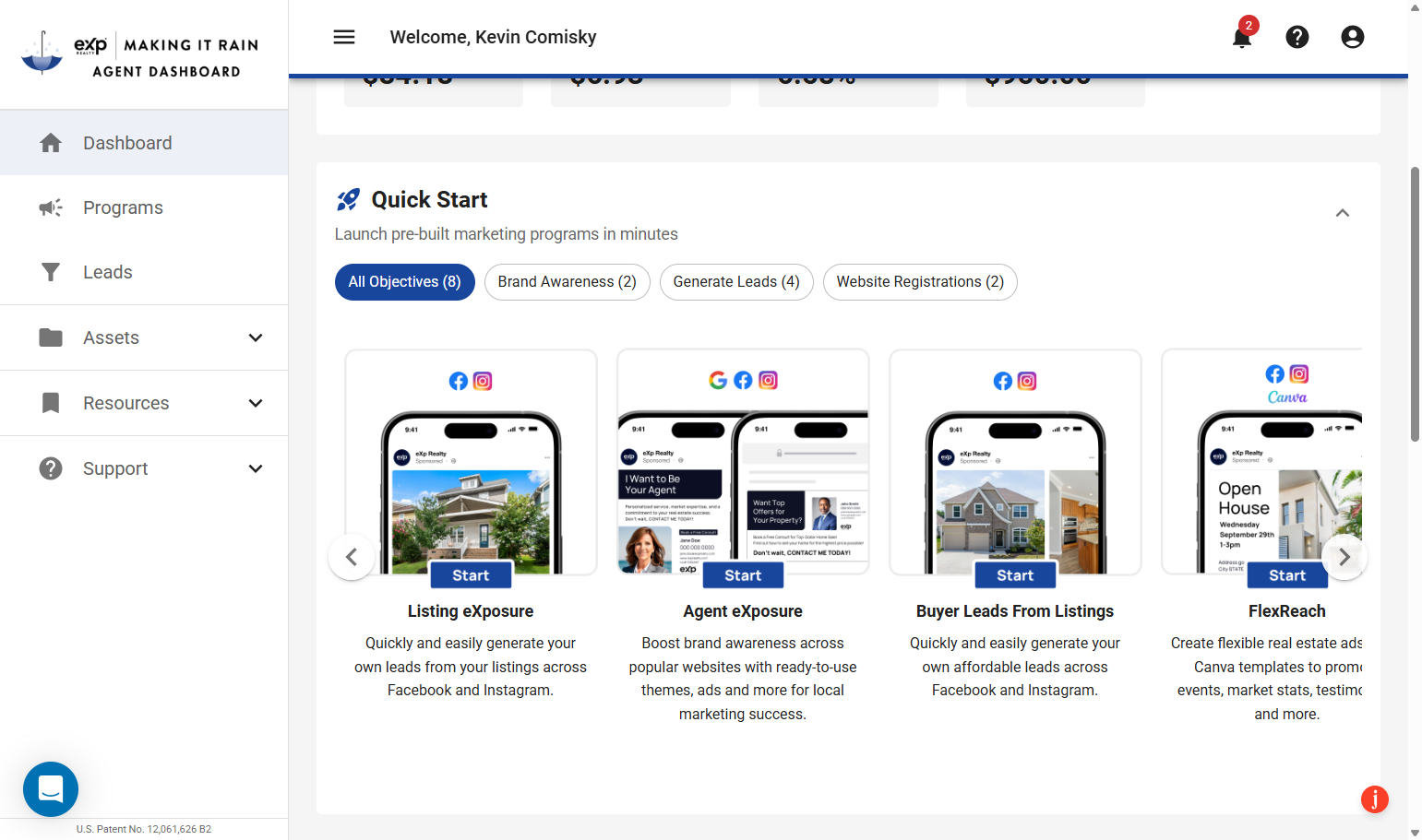 A. Scroll if Needed B. Click on "Buyer Leads from Listings"