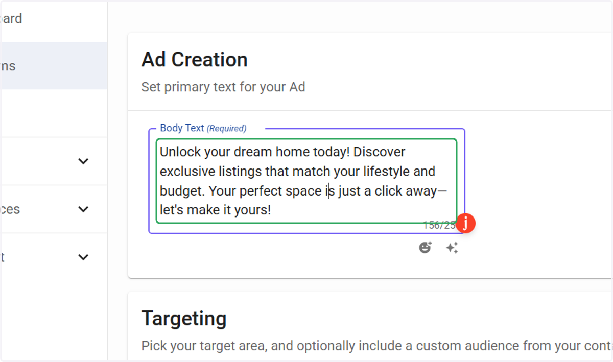 Modify Ad Text (If Desired)