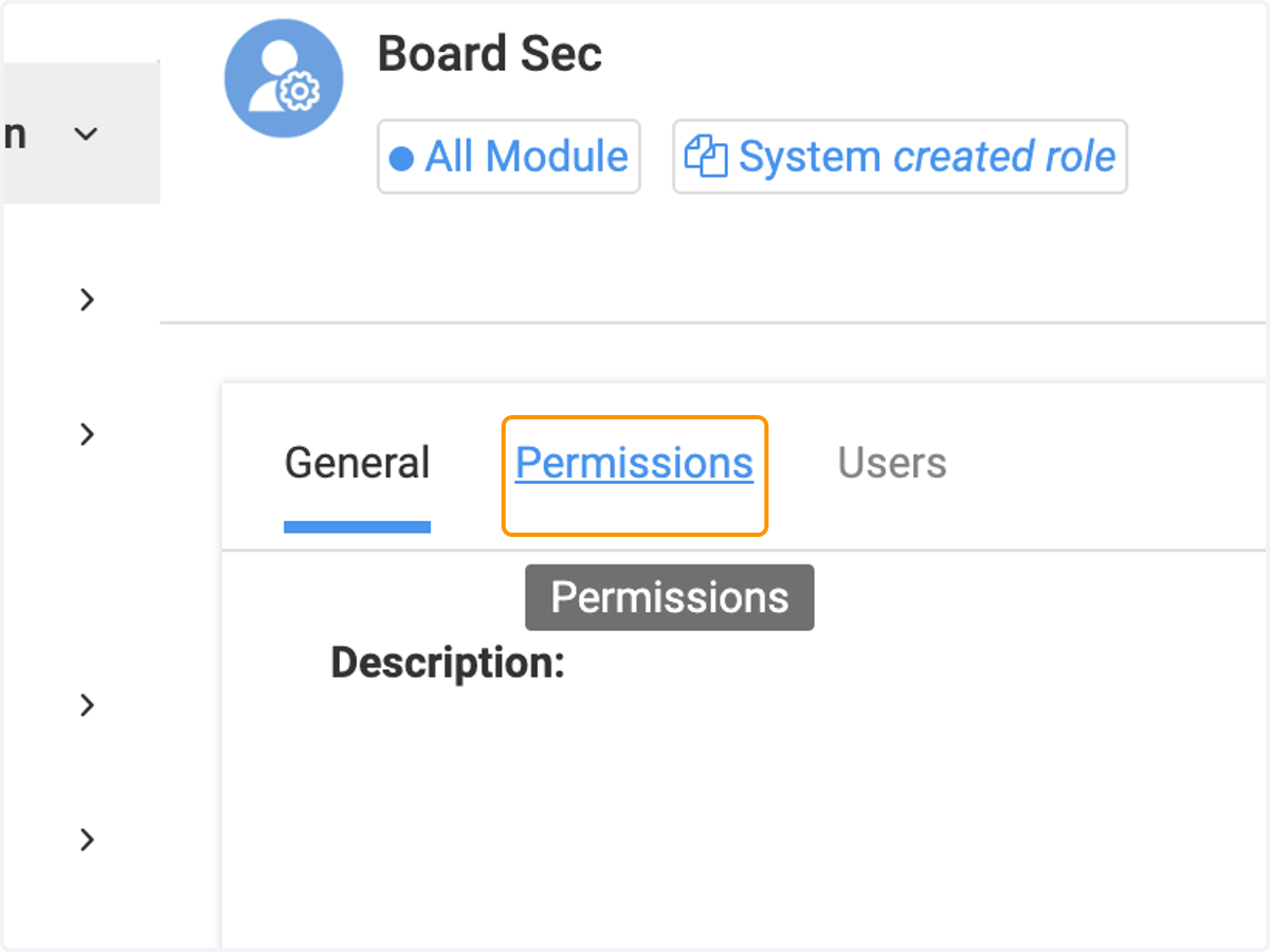 Click on Permissions