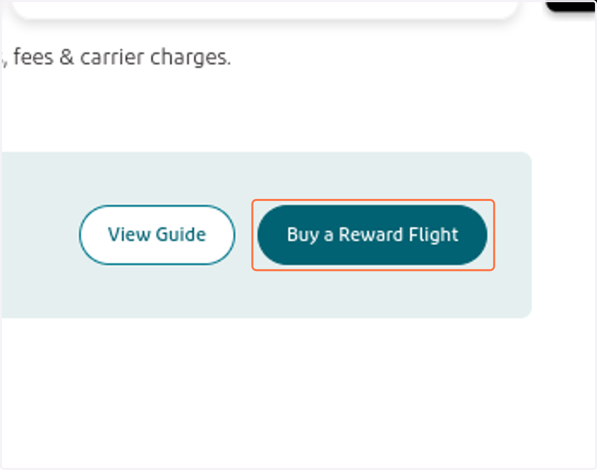 Click on Buy a Reward Flight