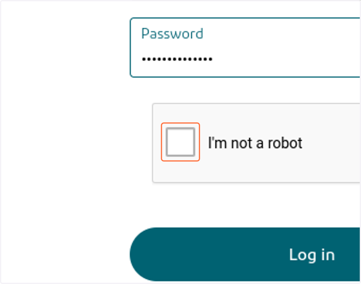 Click on I'm not a robot