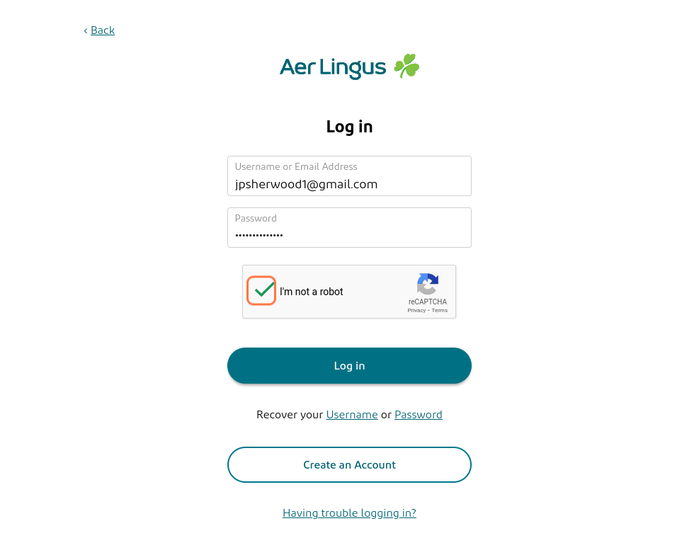Click on Log in