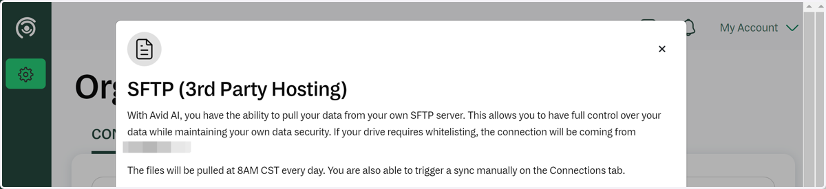 SFTP 3rd Party Hosting