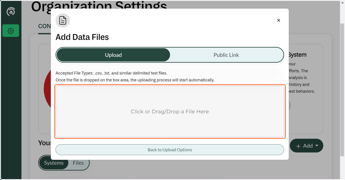 Choosing local files