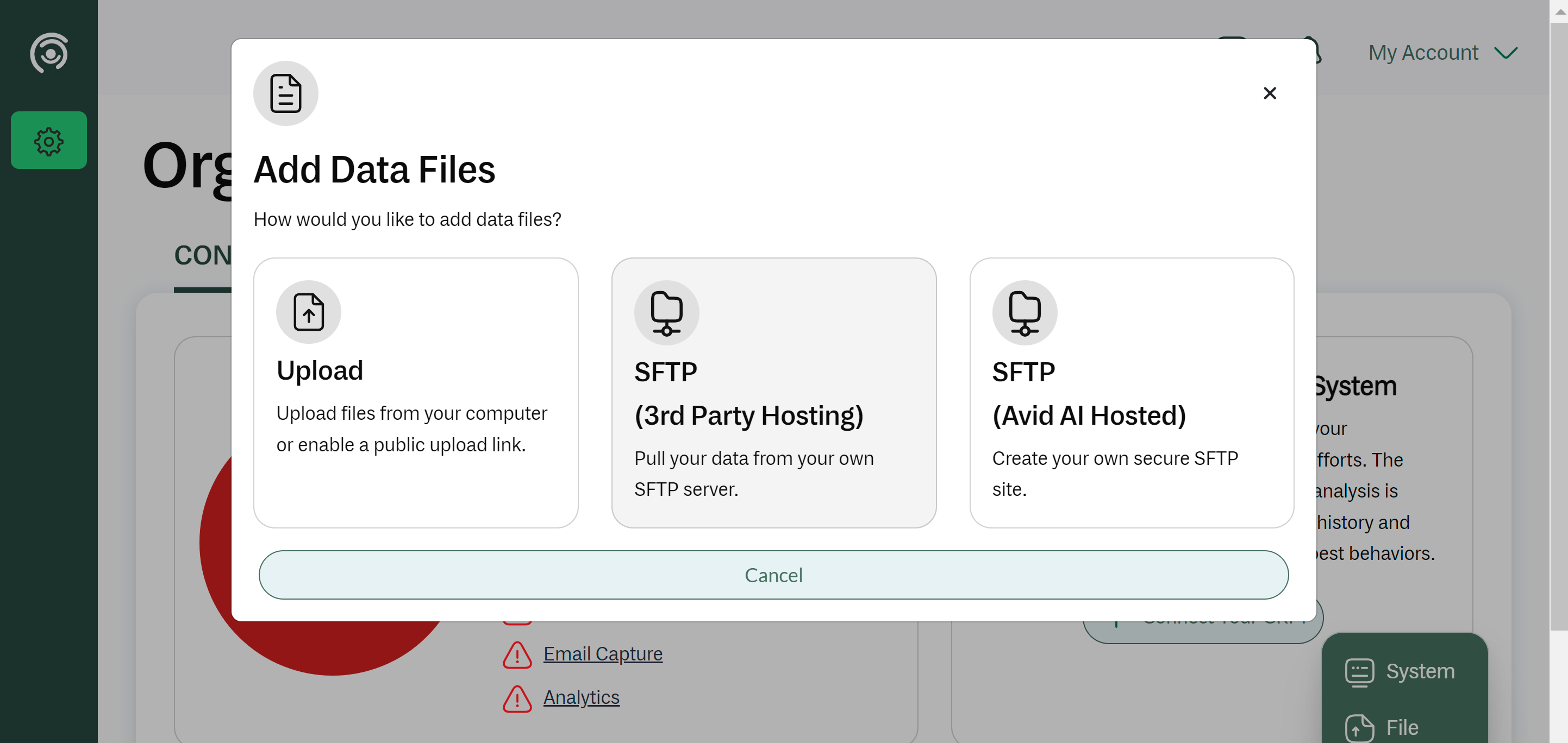 Three choices to share your files