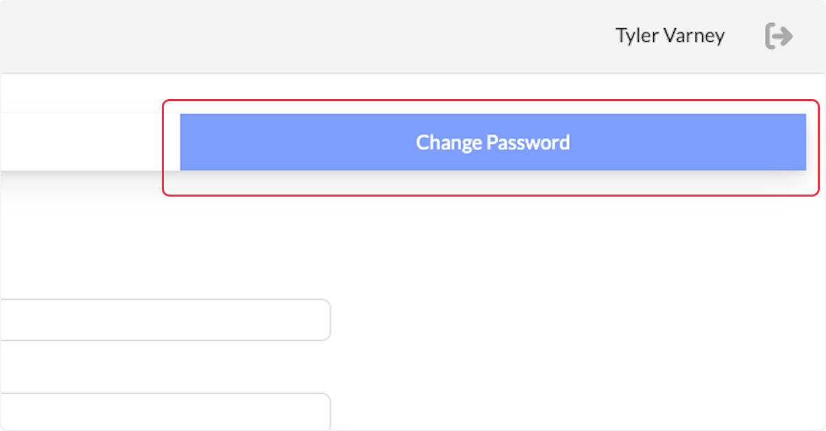 Click on change password. 