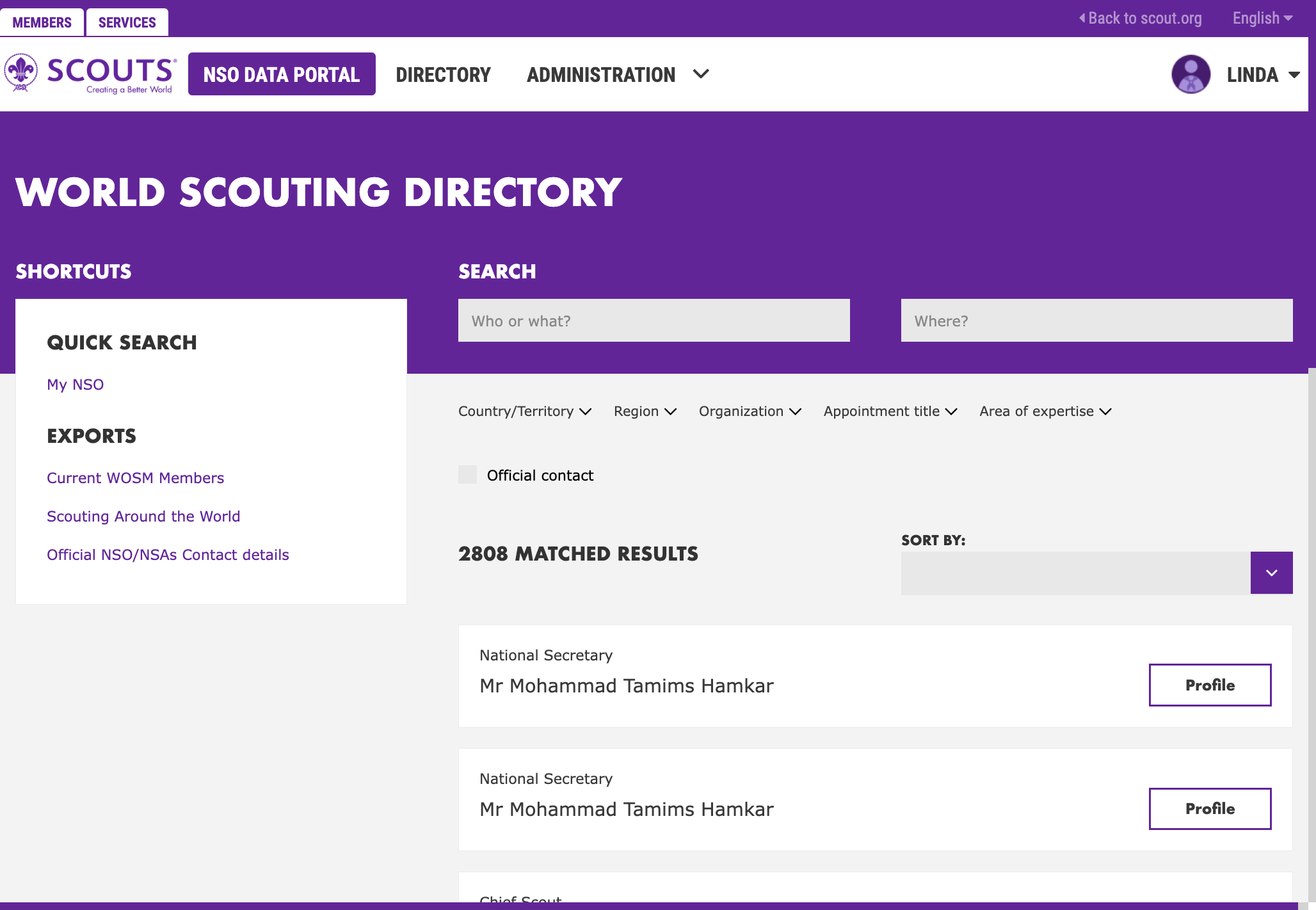 Navigate to the NSO Data Portal