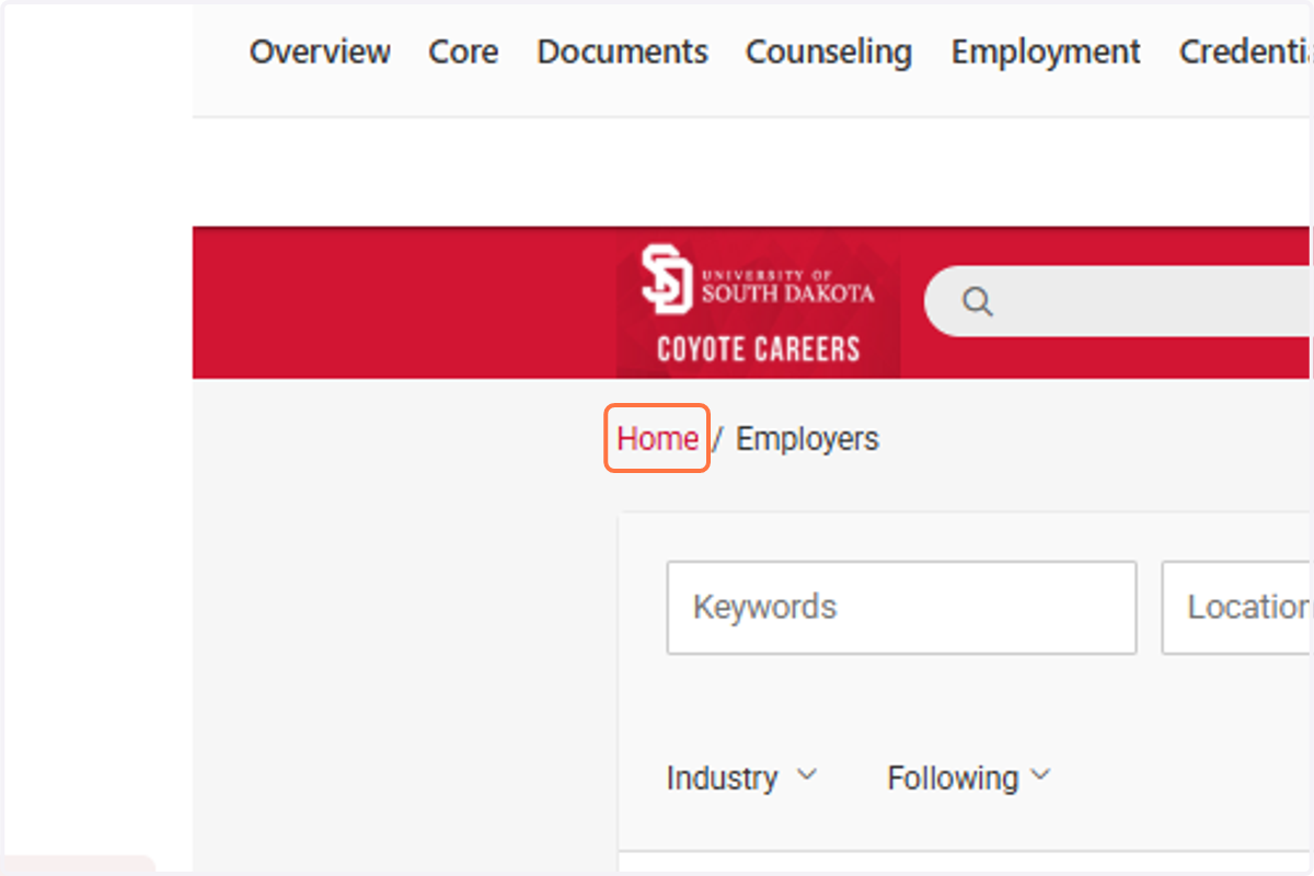 Click on Home to get to your Public Profile