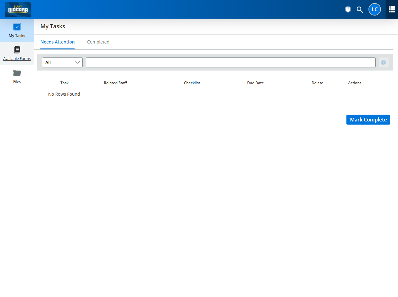 Click on Available Forms