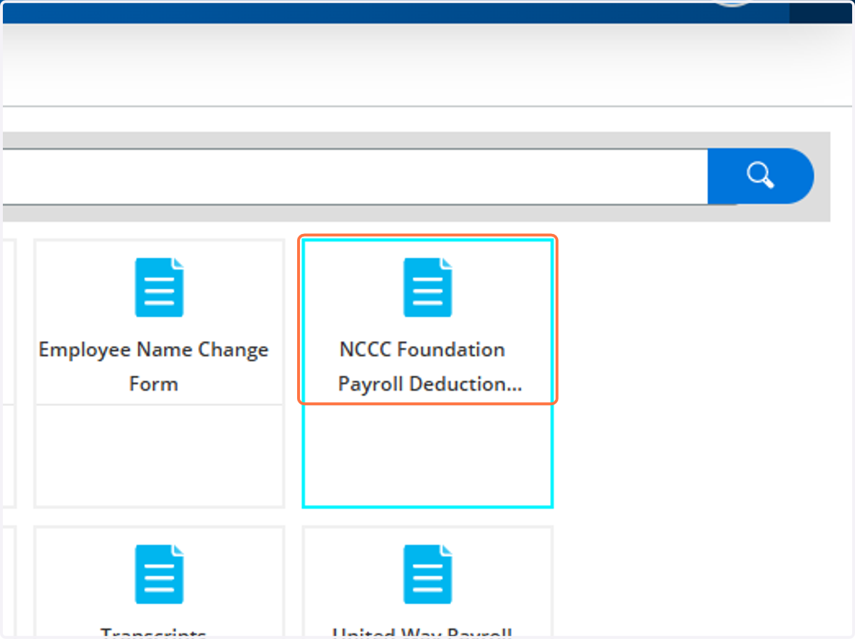 Click on NCCC Foundation Payroll Deduction Pledge Form