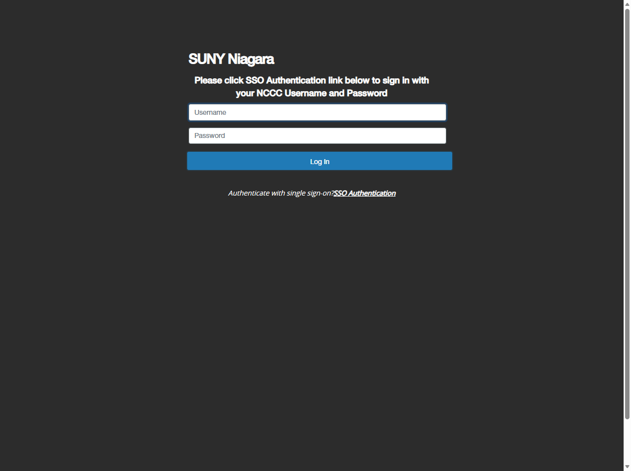Click on SSO Authentication