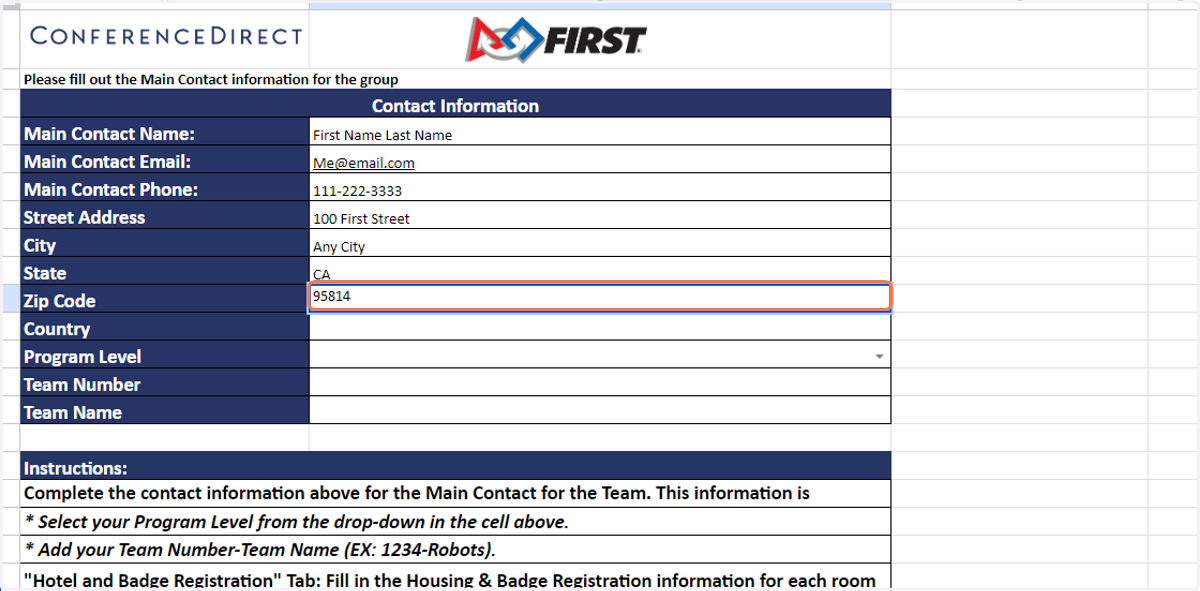Enter Zip Code or Postal Code