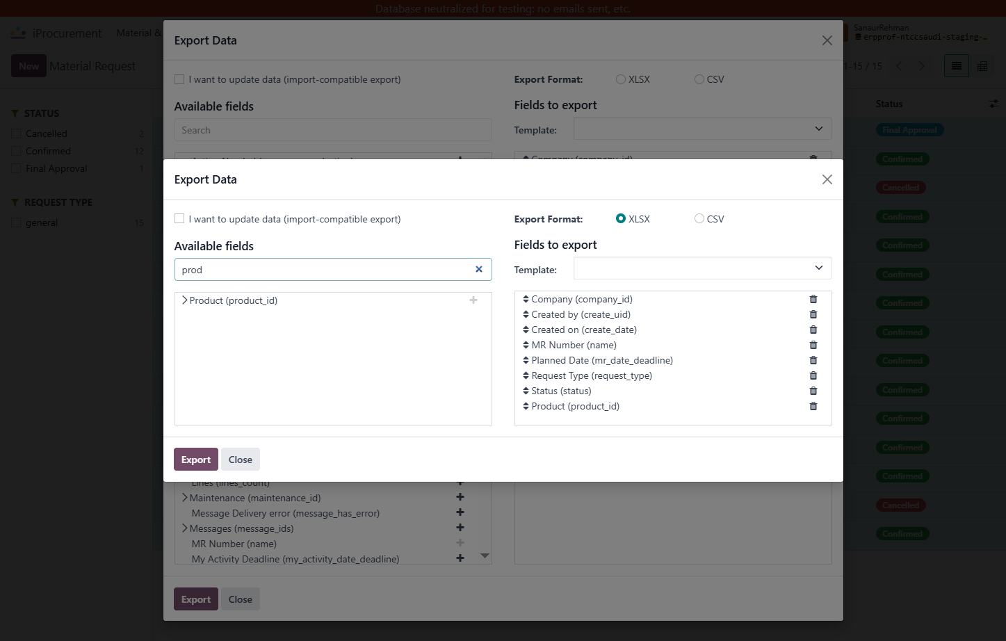 Drag highlighted option