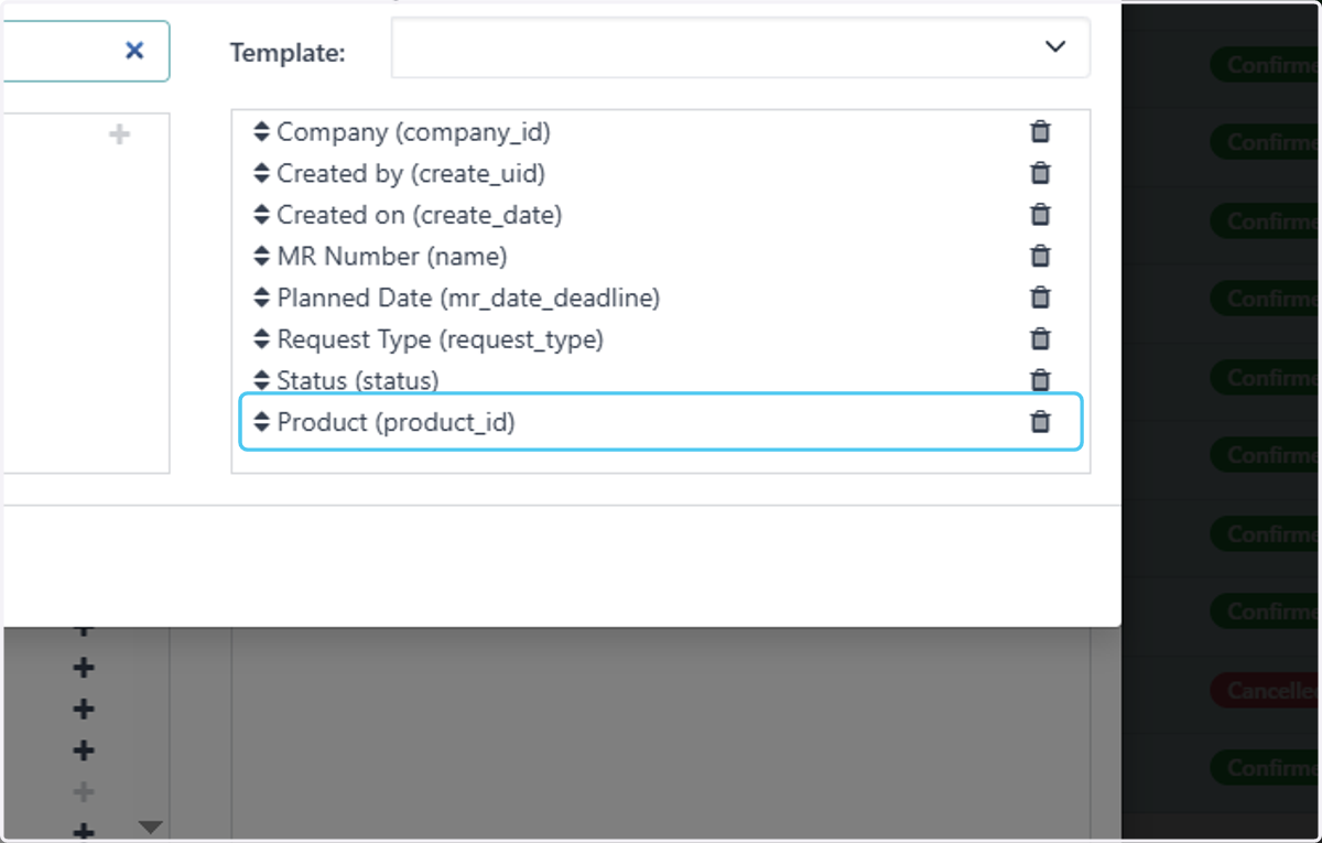 Drag highlighted option