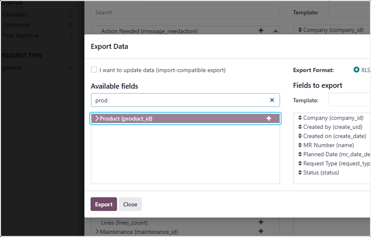 Click on Product (product_id) and click on + button to add product
