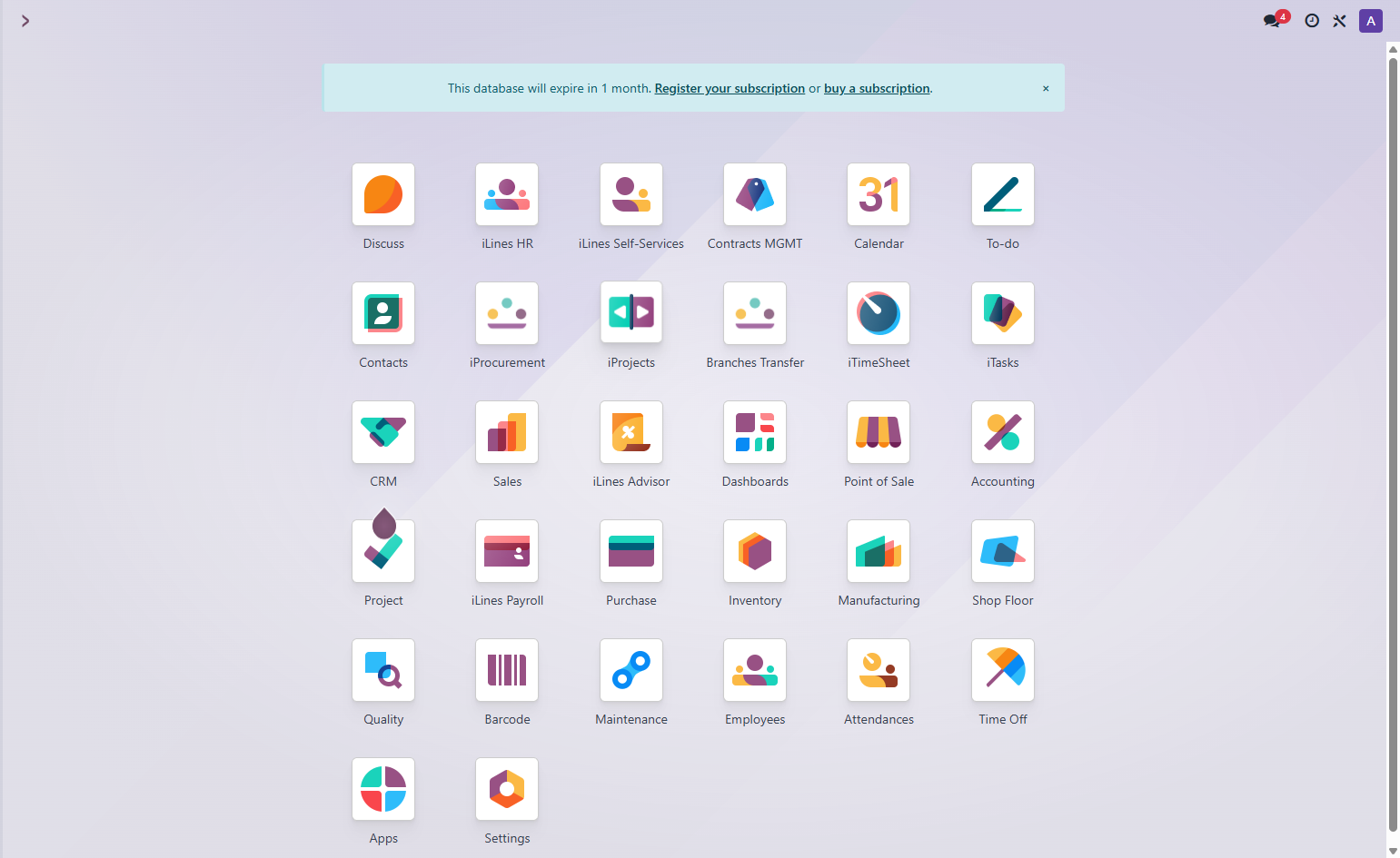 Click on iProjects