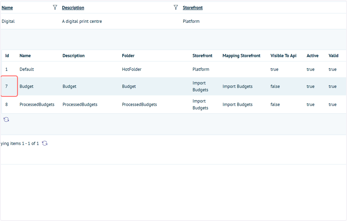 Create Hotfolders and note their Ids