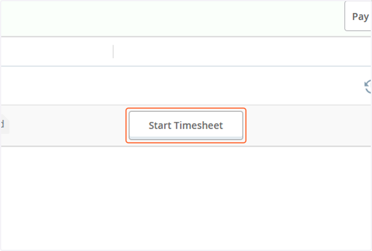 Click on Start Timesheet