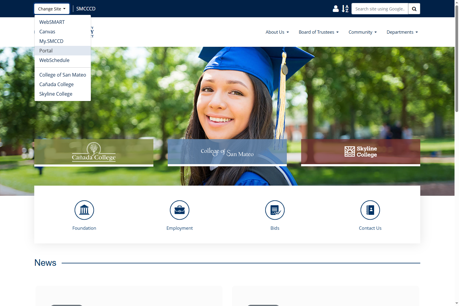 Click on Portal