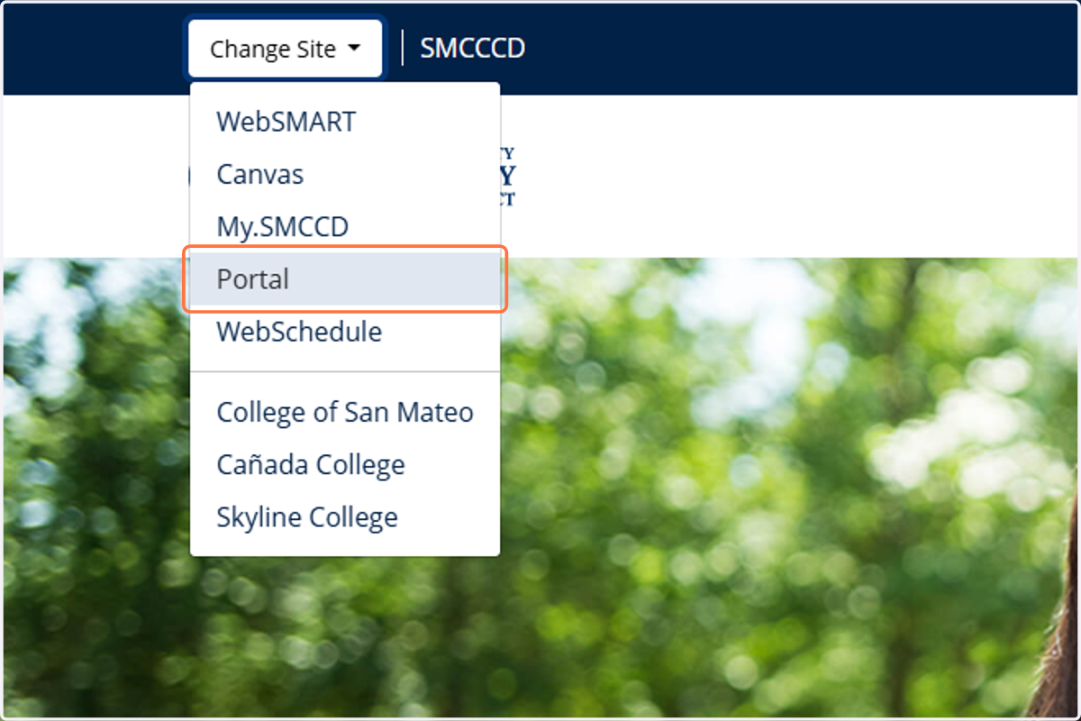 Click on Portal
