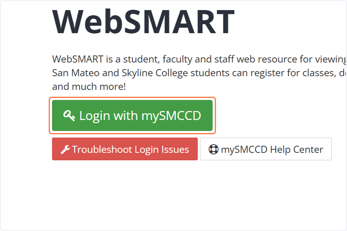 Click on Login with mySMCCD