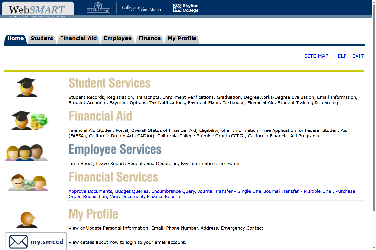 Click on Employee Services
