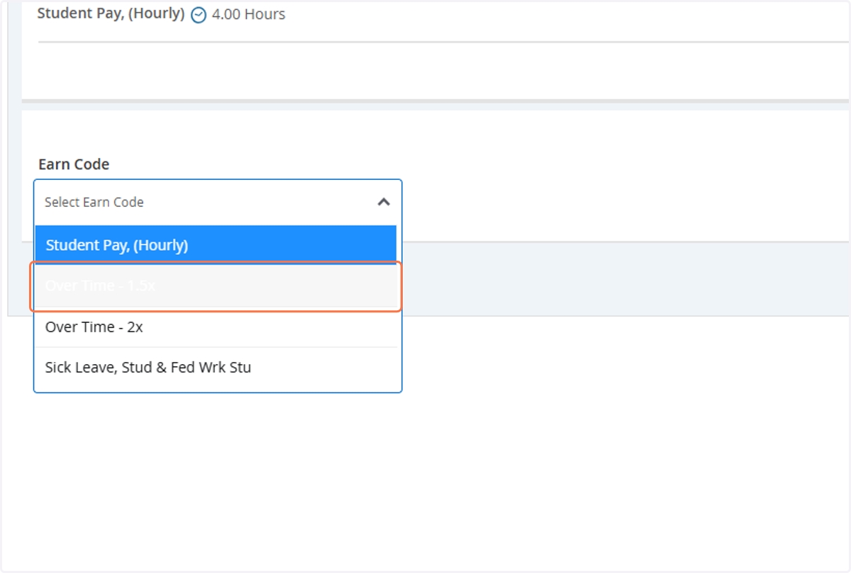 Click on Over Time - 1.5x