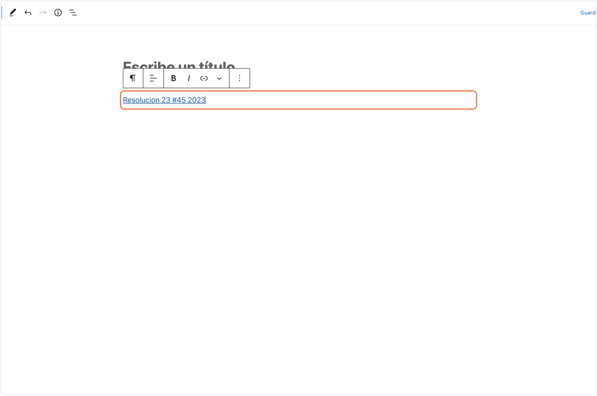 Cambio de texto a texto en hipervinculo