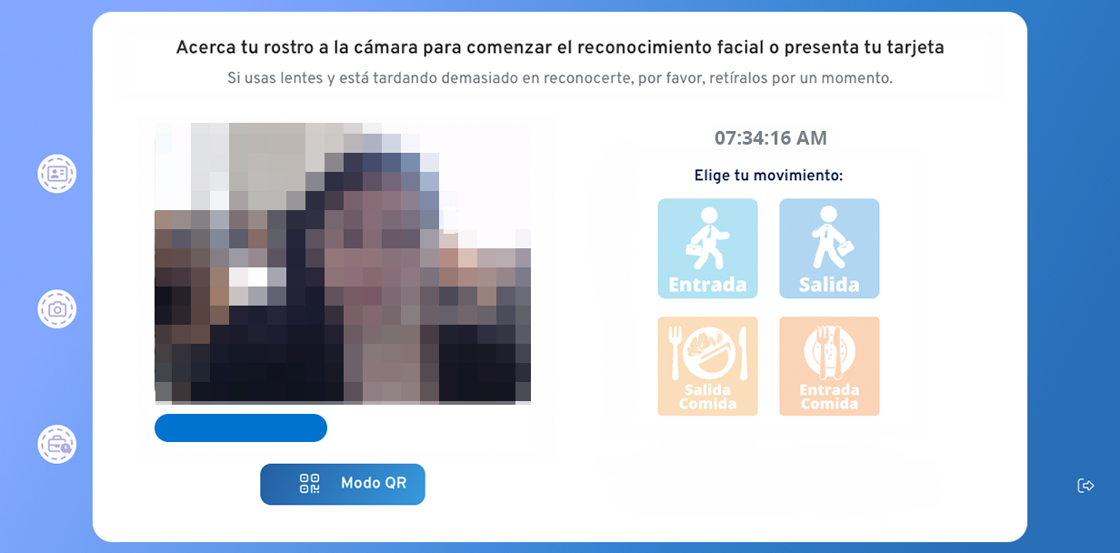 Si cuentas con Reconocimiento facial; acerca tu rostro a la pantalla hasta que la barra inferior cambie a color verde y avance al 100%