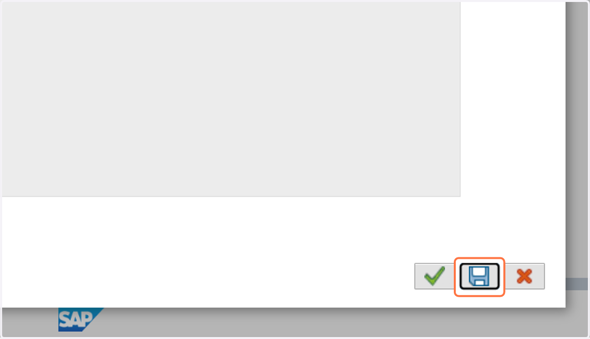 Click on Floppy Disk to Save