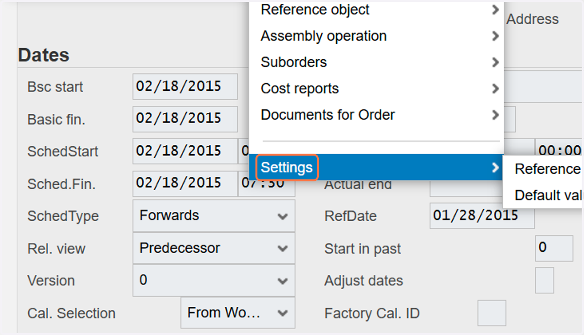 Click on Settings