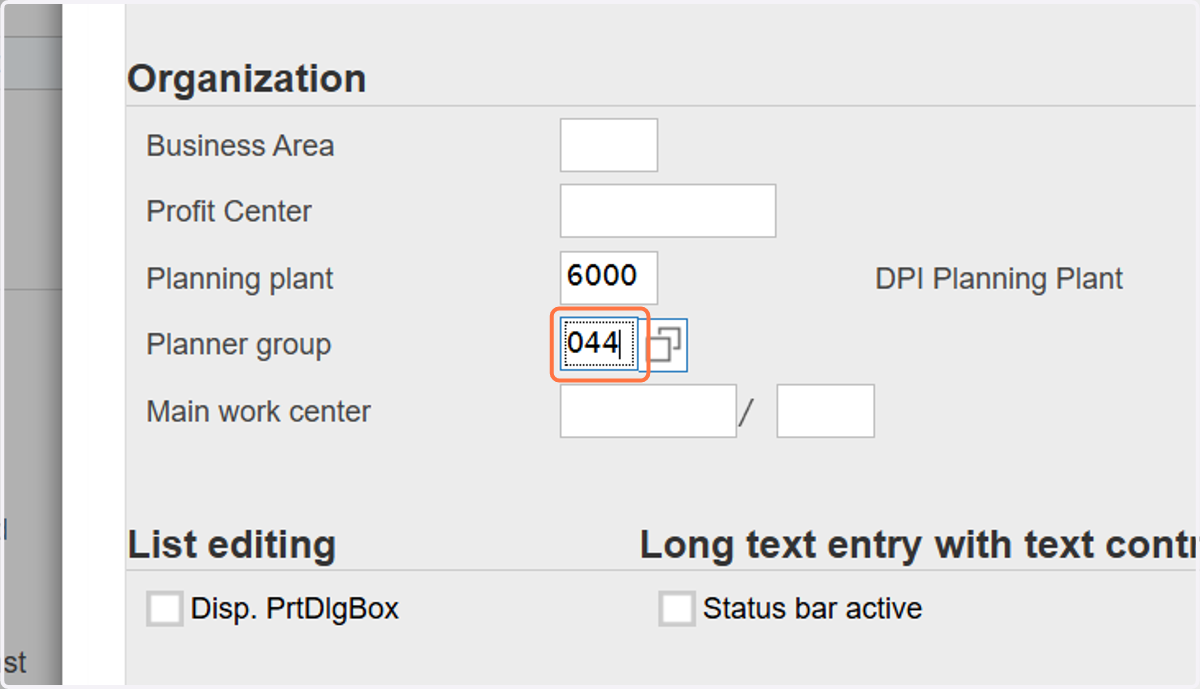 Input last three digits of Plant Code. (i.e Haywood = 044)