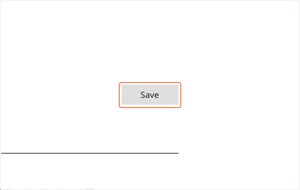Click on Save
