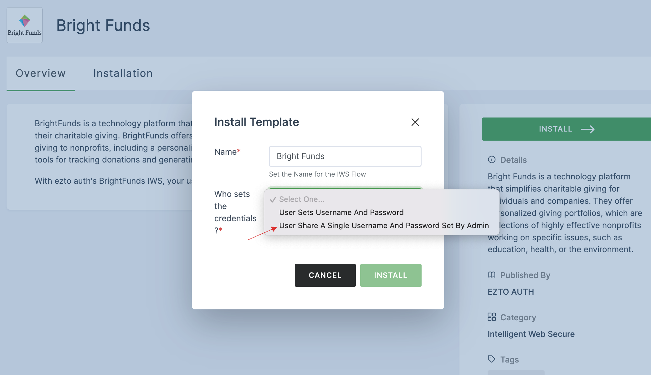 User Share A Single Username And Password Set By Admin