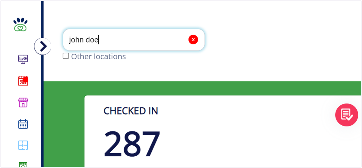 Type in the associated customers name in the top search bar and select their name. Example: "john doe"