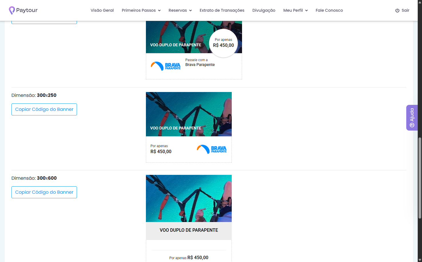 Banners para divulgação