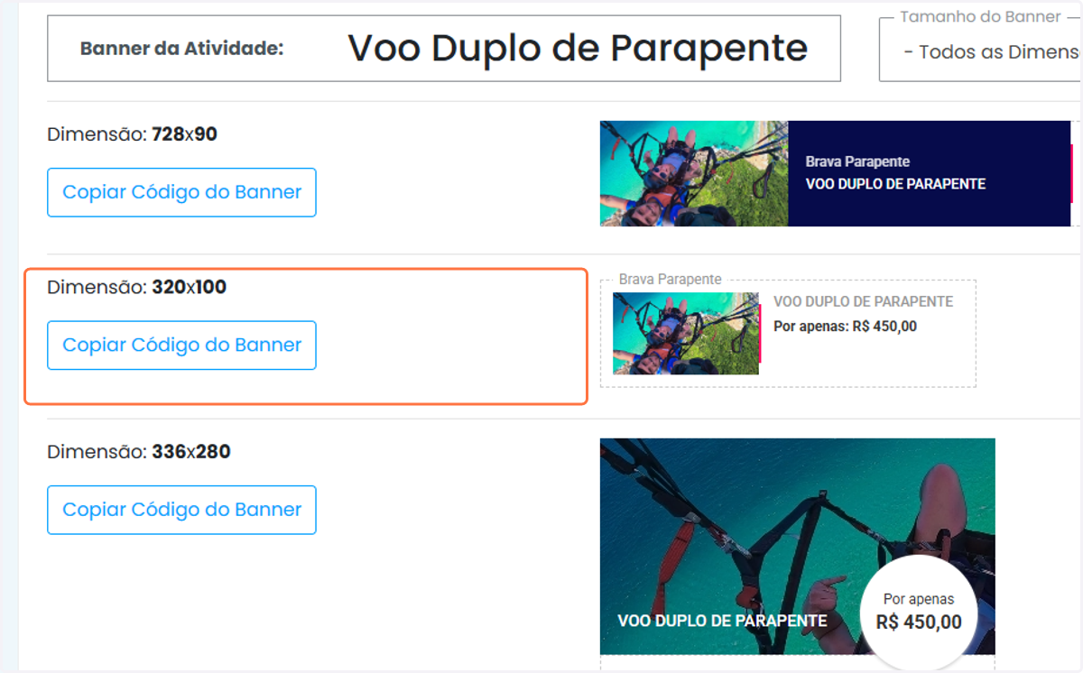Banners para divulgação