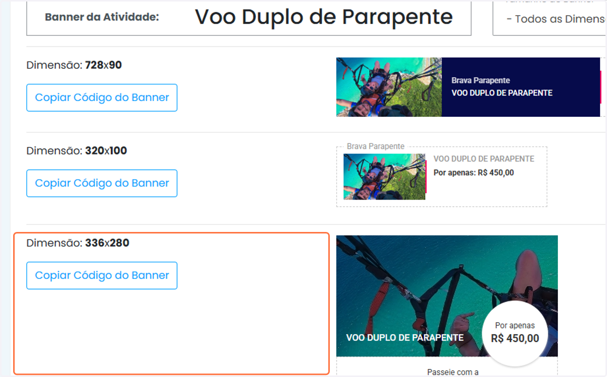 Banners para divulgação