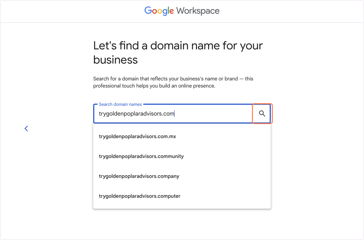 Find your MagicSet Sender Email domain name