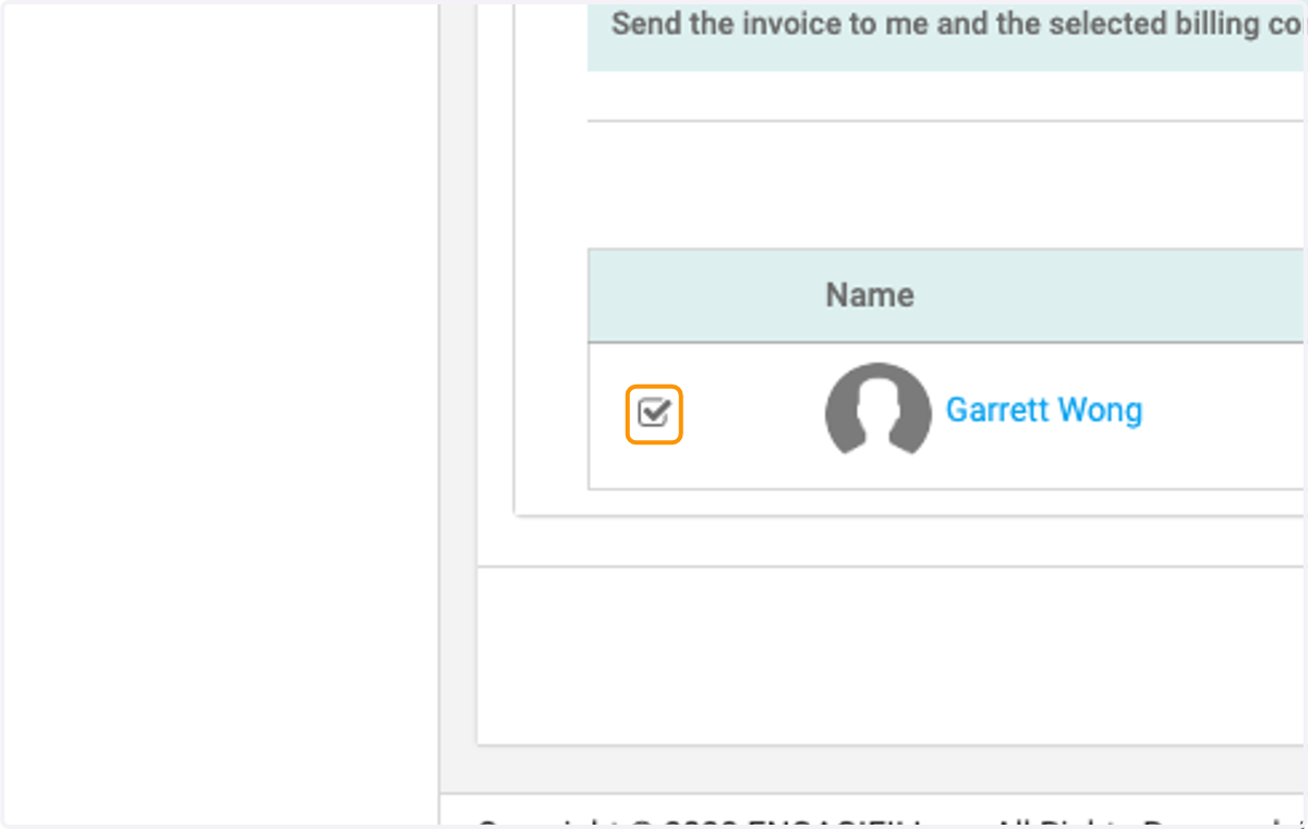 Check on Billing Contact