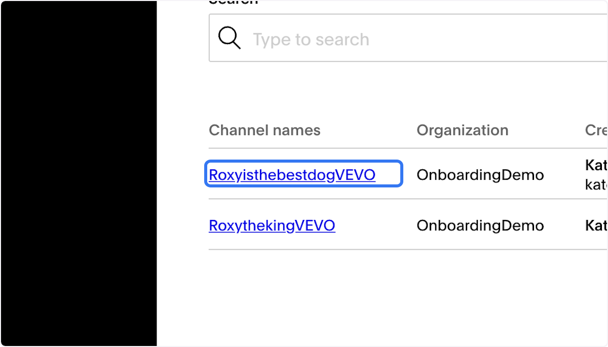 And the channel name will now be a clickable link